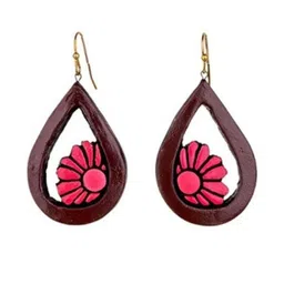 Mridah Floral Drop Earrings-11