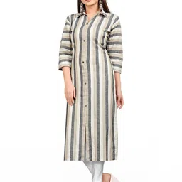 MANTRA DESIGNER Women White Khadi Kurtas-picture-11