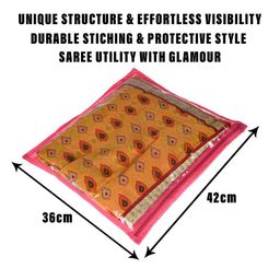 Kuber Industries Pink Set of 6 Regular Multi-Utility Organisers image 4