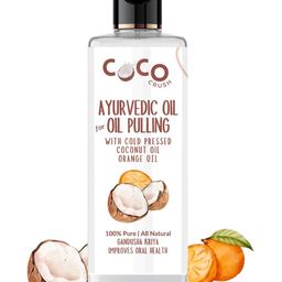 Coco Crush Ayurvedic Coconut Oil For Oil Pulling Infused With Orange Oil-200ml-94