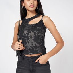 SF JEANS by Pantaloons Floral Cotton Crop Top-image-24