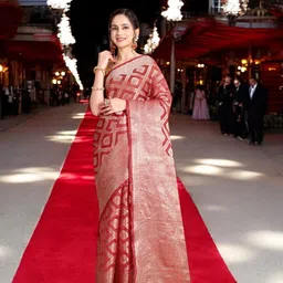 zinzraa Woven Design Zari Pure Silk Kanjeevaram Saree-picture-57