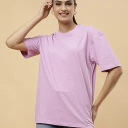 PockMAN Women Drop-Shoulder Sleeves Pure Cotton Bio Finish T-shirt-picture-11