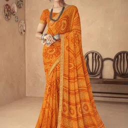 Panzora Bandhani Printed Saree-image-62