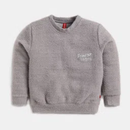 Here&Now X Game Begins Girls Fuzzy Sparkle Sweatshirt-31