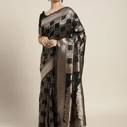 Anouk Rustic Kalamkari Zari Patola Saree-picture-31