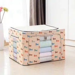 E Solutions WARDROBE ORGANISER/STORAGE BOX-217 (24LITERS) Poly-canvas Laundry Bag-image-90