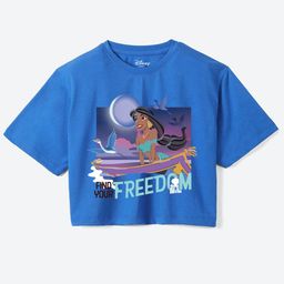 YK Disney Girls Printed Pure Cotton Applique Boxy T-shirt-picture-43