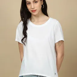 PYNK Round Neck Pure Cotton T-Shirt-picture-13