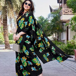 Lookmark Floral Silk Blend Saree-picture-29