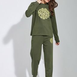 COLORCART Printed Long Sleeves Pure Cotton Sweatshirt & Joggers-picture-12