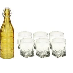 SOMIL Yellow Glass Airtight Can Bottle-image-95