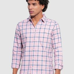 Being Human Men Classic Slim Fit Opaque Checked Casual Shirt-picture-23