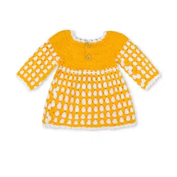 deva creation Yellow Wool Jumper Dress image 2