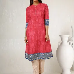 Soch Women Printed Mirror Work Kurta-image-32