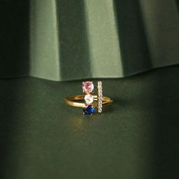 Polki Stories By Raniwala Statement 14Kt Gold Ring-image-50
