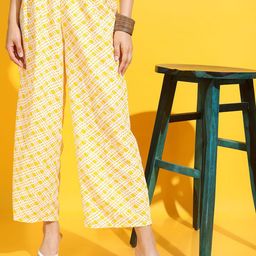 Vishudh Women Printed Regular Fit Palazzos-image-29