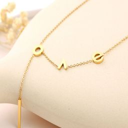 DressBerry Love Studed Minimal Pendant Chain-image-45
