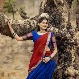 MANMOHITSAREE Semi-Stitched Silk Lehenga & Unstitched Blouse With Dupatta image 2