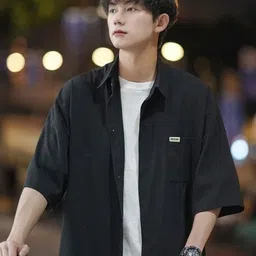 KPOP Original Spread Collar Regular Fit Shirt-picture-6