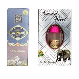 RAVIOUR LIFESTYLE Feel The Attraction Set Of 2 Al Passo & Sandal Wood Attar - 8ml Each-51