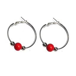 Gurjari Jewellers Stylish Hoop Earing with Acryic Beads Earring-image-84