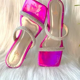 Insolito22 Striped Block Peep Toes image 2