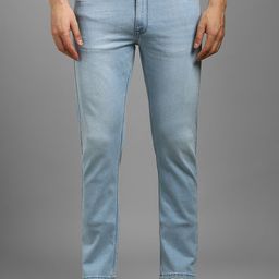 Louis Philippe Jeans Men Slim Fit Mid-Rise Heavy Fade Jeans-image-0