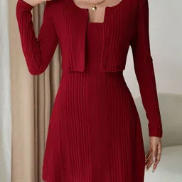 StyleCast x Revolte Women A-Line Midi Dress-image-52