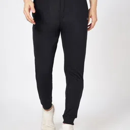 Ajile by Pantaloons Men Black CottonMid Rise Regular Fit Slip-OnJoggers-image-50