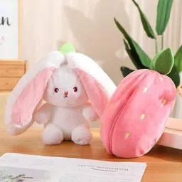 Strawberry Rabbit Stuffed Soft Toys - 20 cm-31