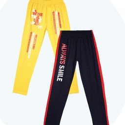Fashionable Pack Of 2 Cotton Mid-Rise Lounge Pants-15
