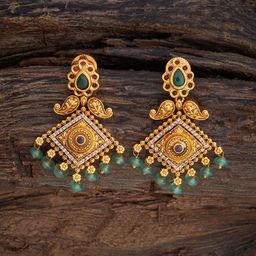 Kushal's Fashion Jewellery Geometric Drop Earrings-24