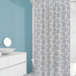 ArtzFolio White & Black Geometric Printed Waterproof Shower Curtain-image-74