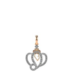 VALANOVA 14K Rose Gold Plated 0.41 Ct Lab Grown Diamond Pendant-image-66