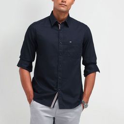 Arrow Sport Men Modern Spread Collar Solid Cotton Slim Fit Casual Shirt-image-23