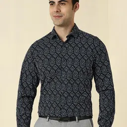 Allen Solly Slim Fit Printed Spread Collar Formal Cotton Shirt-image-21