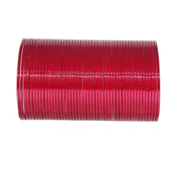 Guddan Set of 48 Strawberry Glossy Metal Bangles image 2