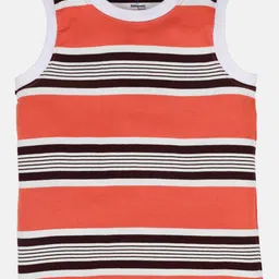 KiddoPanti Boys Striped Applique T-shirt-image-75