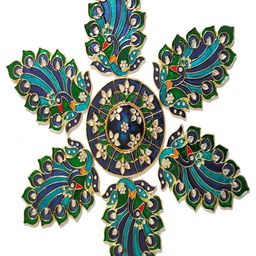 Kala Samarpan Multicolour Metal Rangoli Wall Decor-31