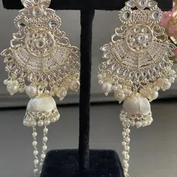 THE OSTRICH COLLECTION Contemporary Jhumkas Earrings-32