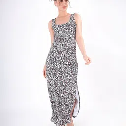 clobug Animal Print Maxi Midi Dress-image-51