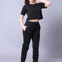 Lazy Lush Round Neck Top With Trousers Co-Ords-0