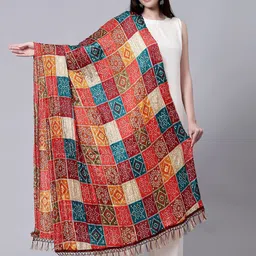 Trendmalls Colourblocked Cotton Silk Dupatta-53