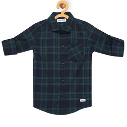 Provogue Boys Straight Slim Fit Tartan Checks Opaque Checked Casual Shirt-image-91