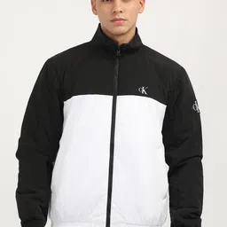 Calvin Klein Jeans Men Colourblocked Crop Sporty Jacket-21