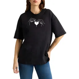 Moda Rapido Women Drop-Shoulder Sleeves T-shirt-picture-19