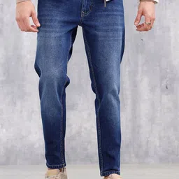WROGN Men Skinny Fit Mid-Rise Light Fade Stretchable Jeans-picture-24