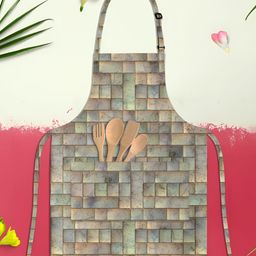 ArtzFolio Kids Yellow & Brown Printed Cotton Aprons-image-42