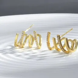 ONUYX Contemporary Ear Cuff Earrings-26